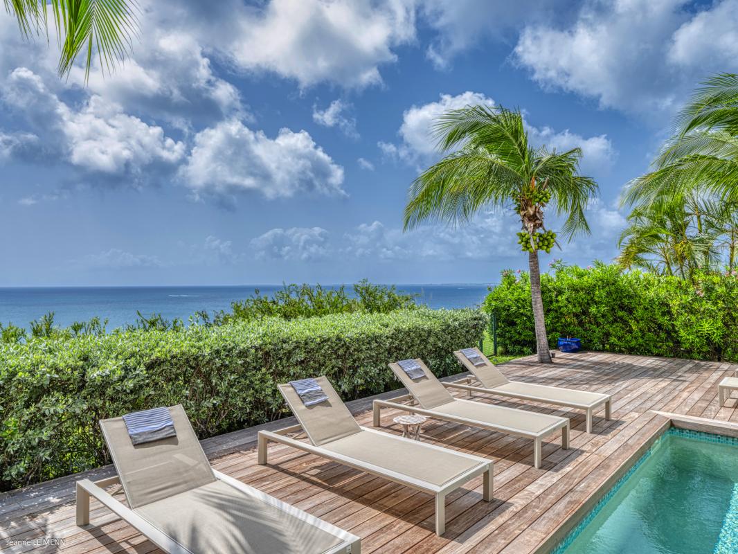 5 Villa à louer piscine vue mer Grand Case Saint Martin_piscine